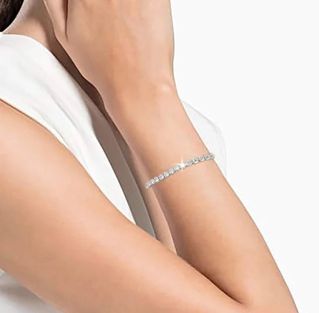 Olivia Tennisarmband | Silber