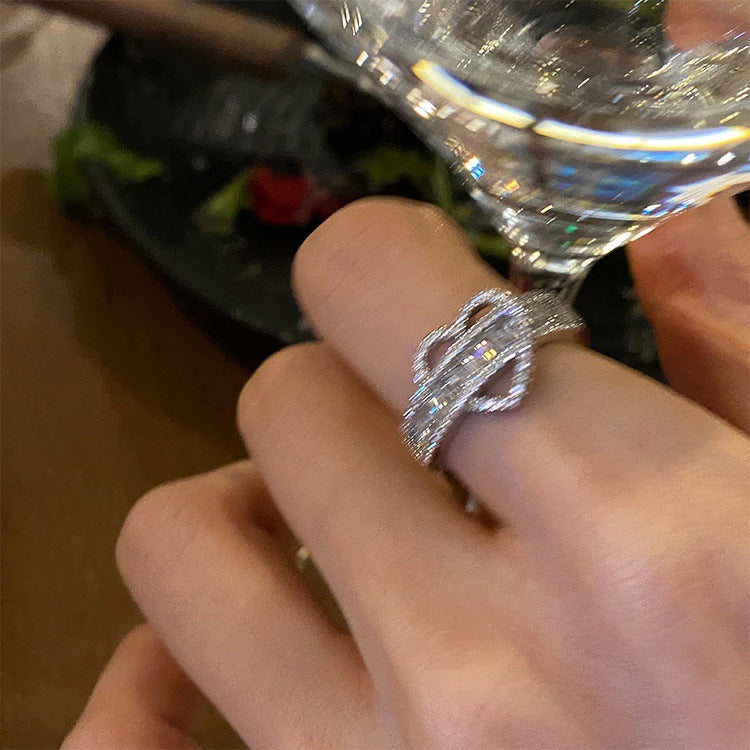 Designer Herz Zirkonia Ring