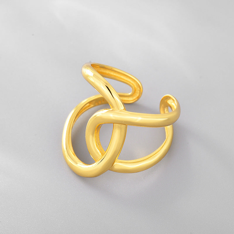 Double C Lnotted Line Verstellbarer Ring