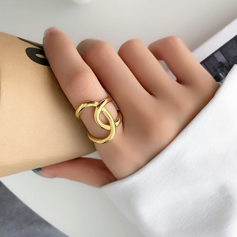 Double C Lnotted Line Verstellbarer Ring