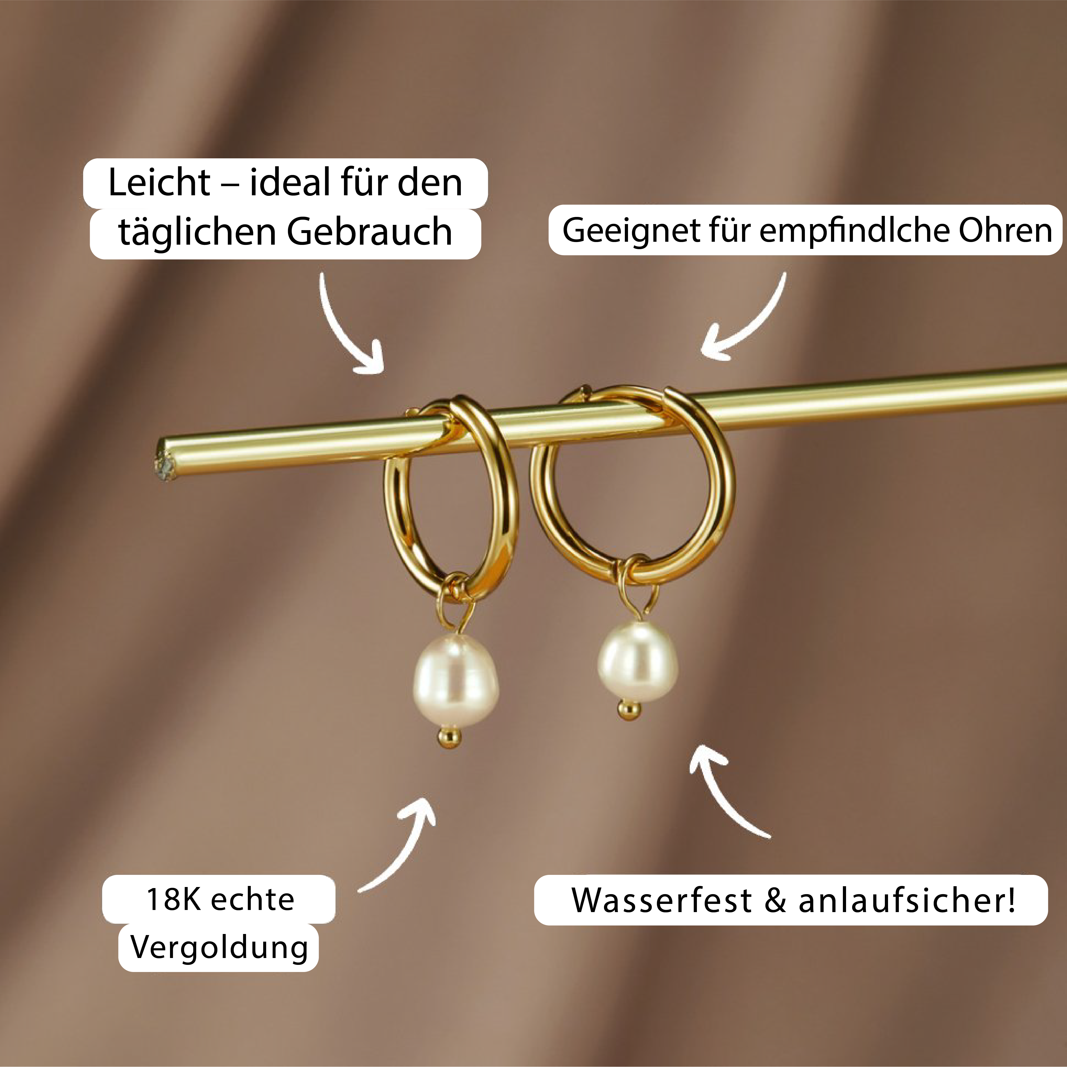 Bella Süßwasserperlen-Ohrringe