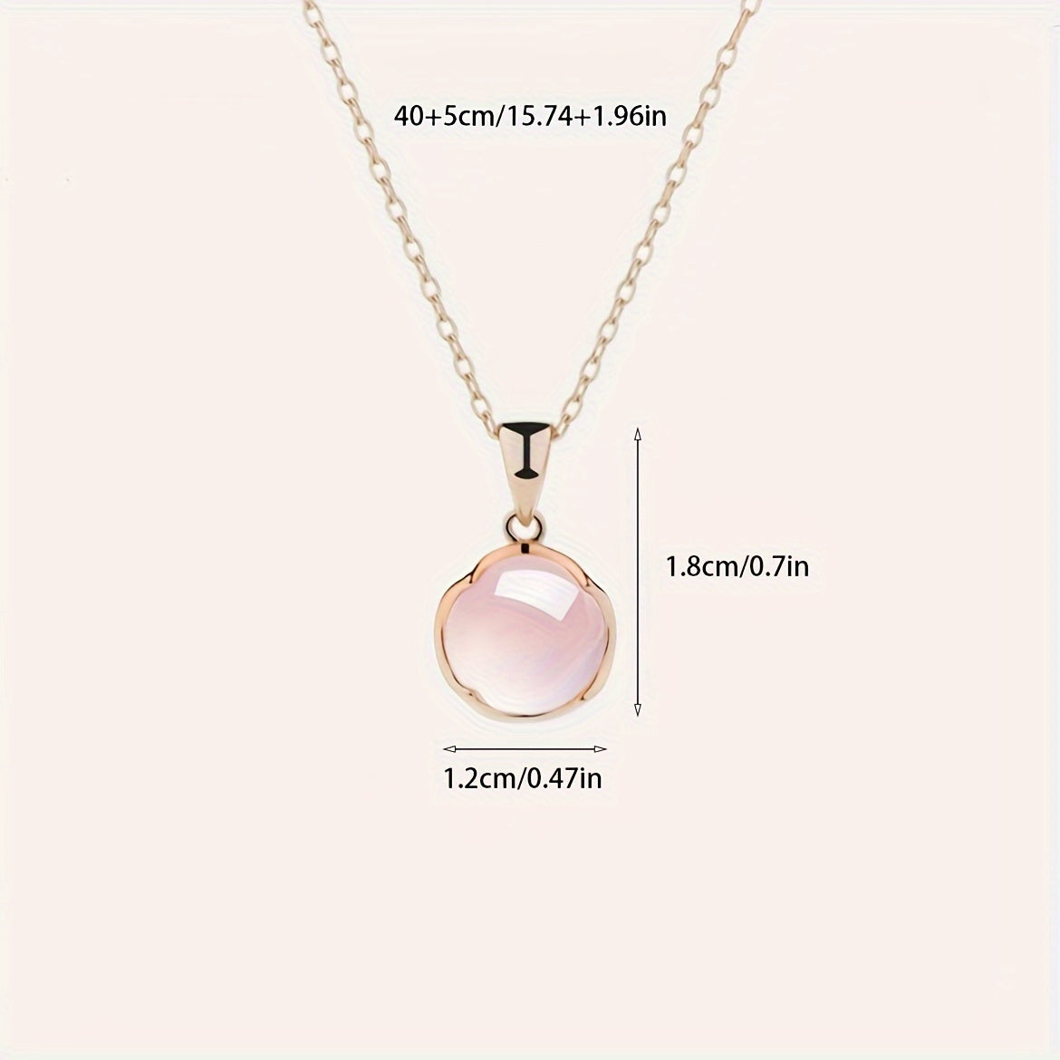 Kirschblüte Rosa Kristall Halskette - Schlüsselbeinkette für Frauen