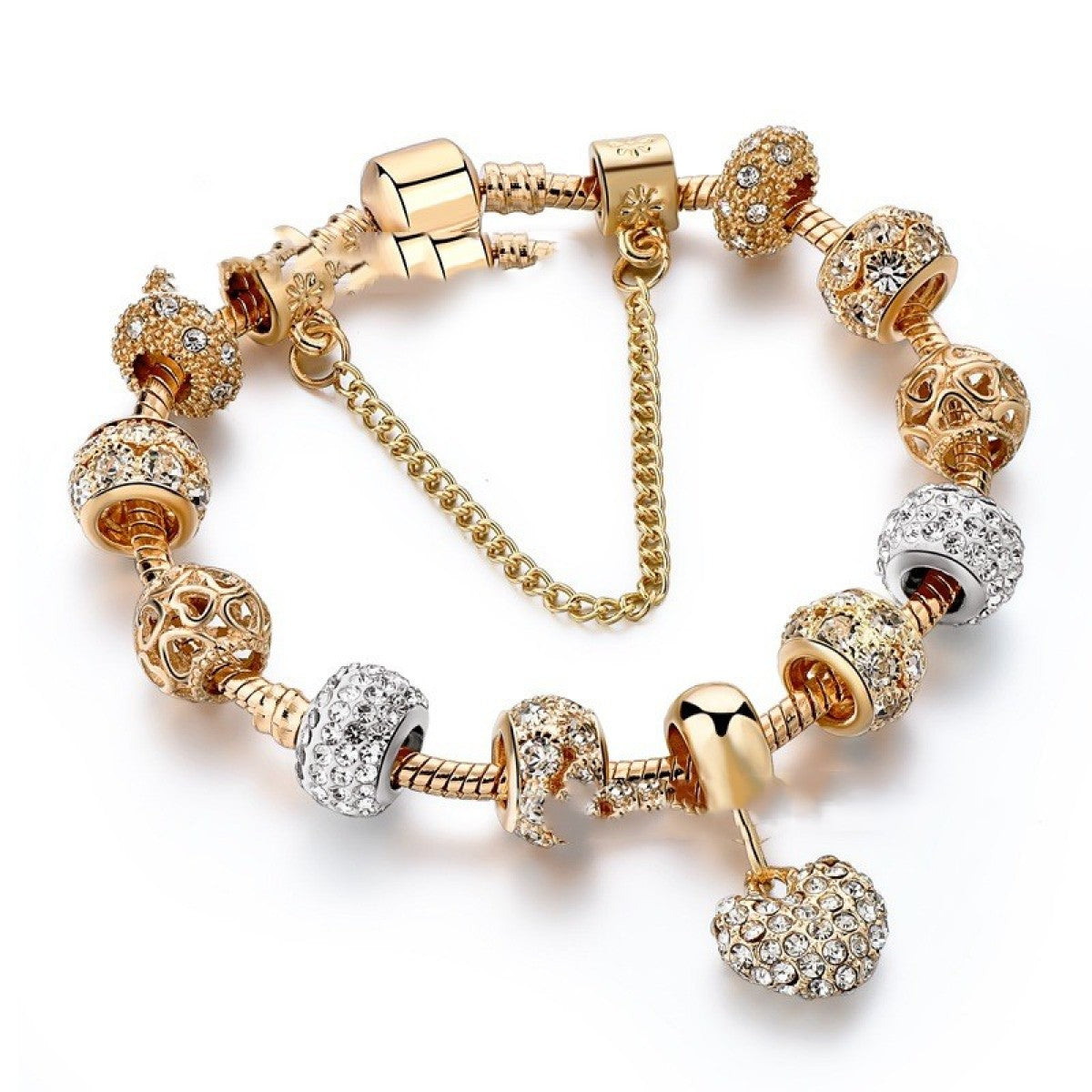 Bedelarmband met Hartvormige Hanger