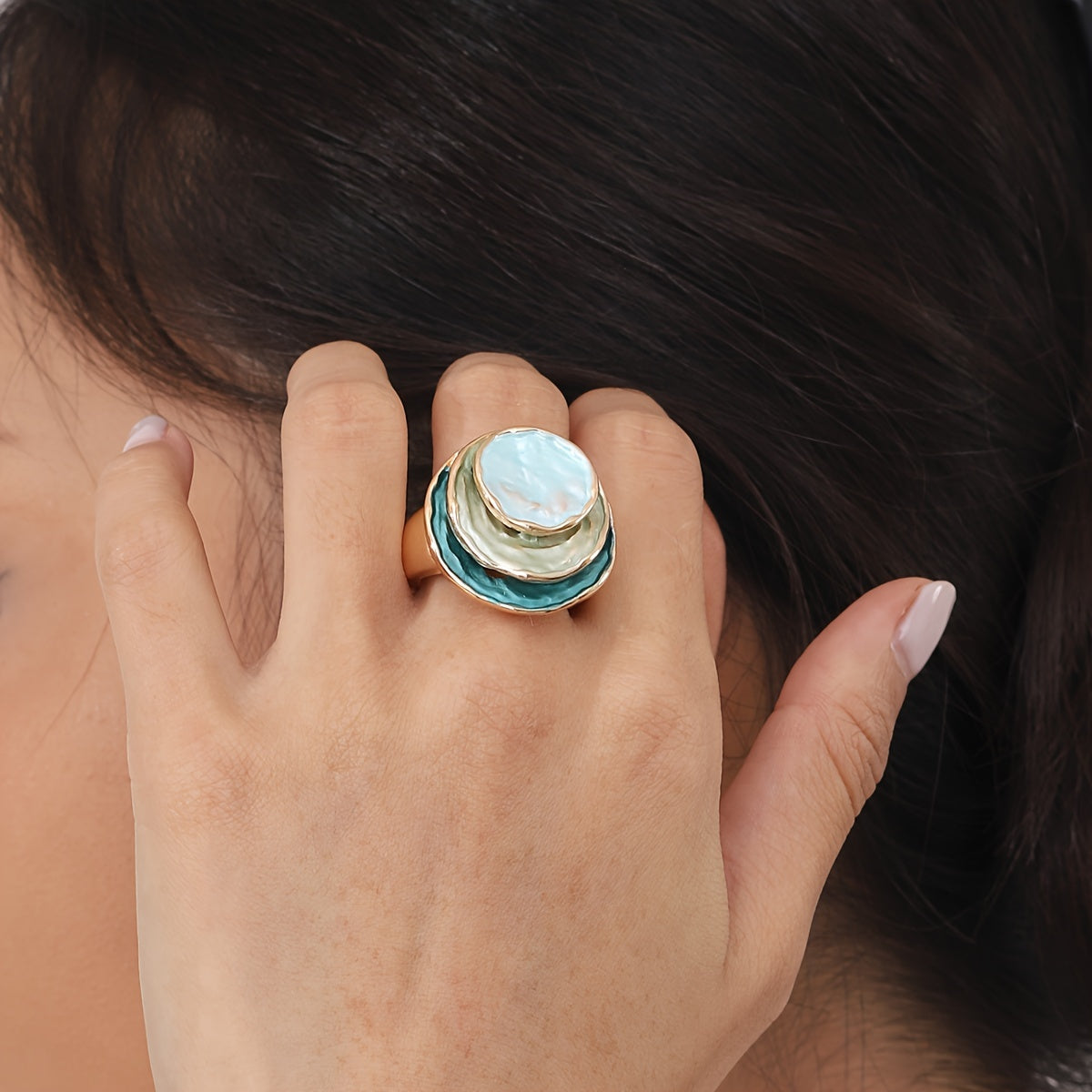 Boho Triple-Layer Ring