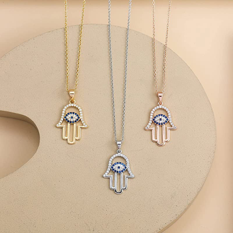 Die Alina Hamsa Halskette in Silber - Zeitlose Eleganz und Schutz