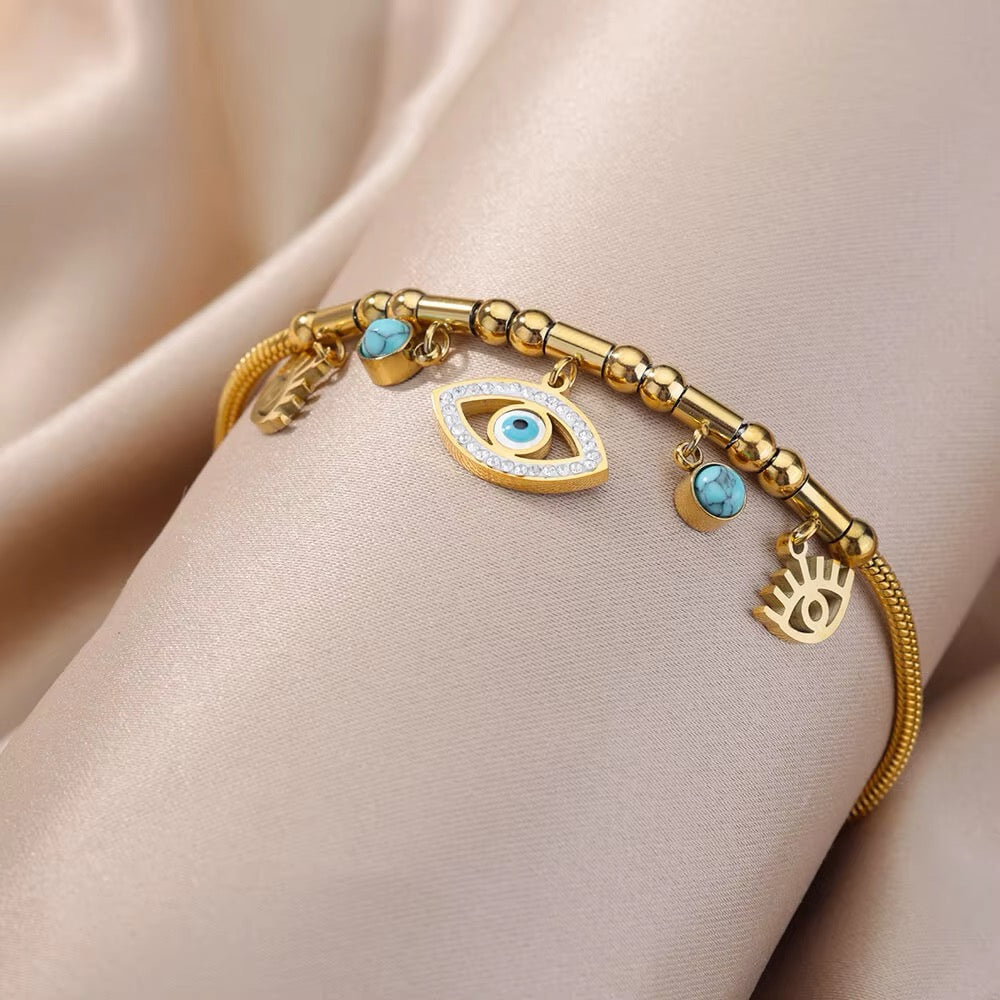 Das Celeste Evil Eye-Armband - Schutz mit Stil