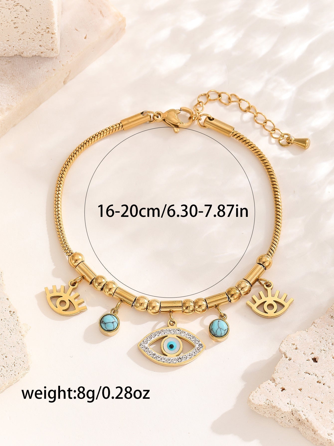 Das Celeste Evil Eye-Armband - Schutz mit Stil