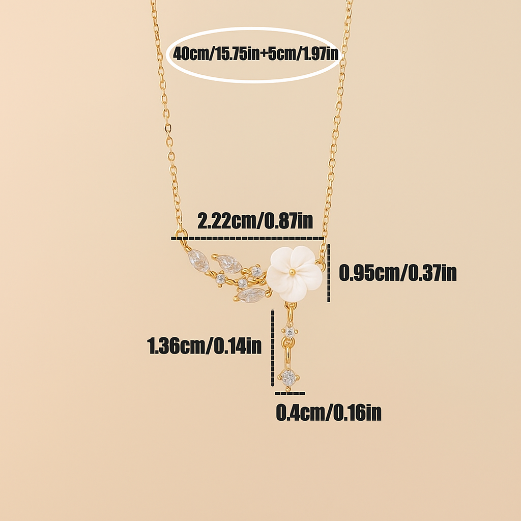 Luxuriöse Kamelien-Quasten-Anhänger-Halskette