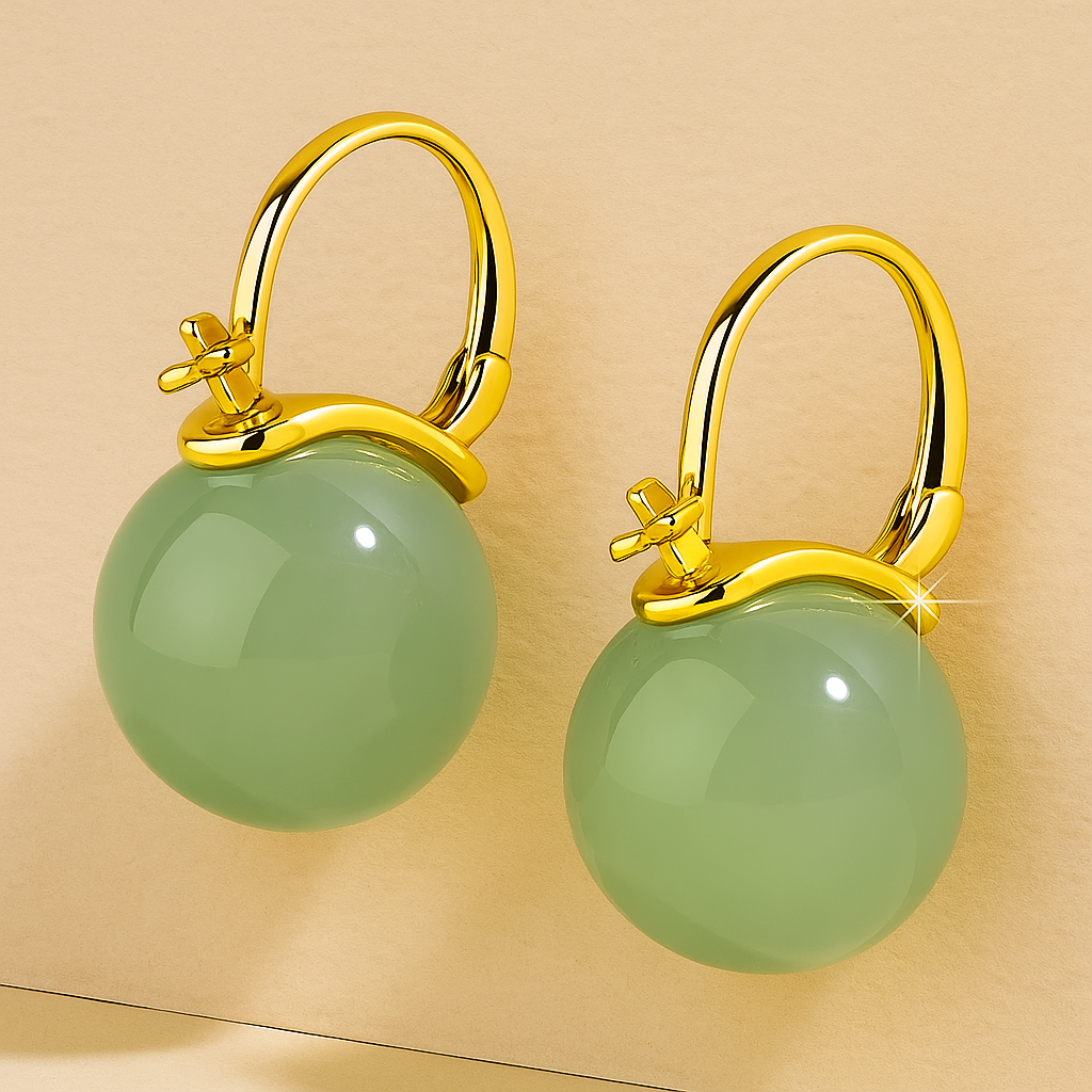 Elegante runde Perlenohrringe - stilvoll und zart