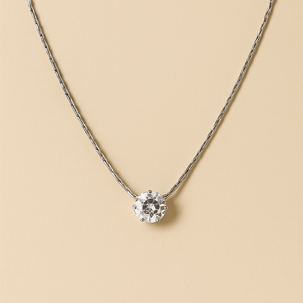 Einzigartige goldene Strass-Anhänger-Halskette im europäischen Stil für Frauen