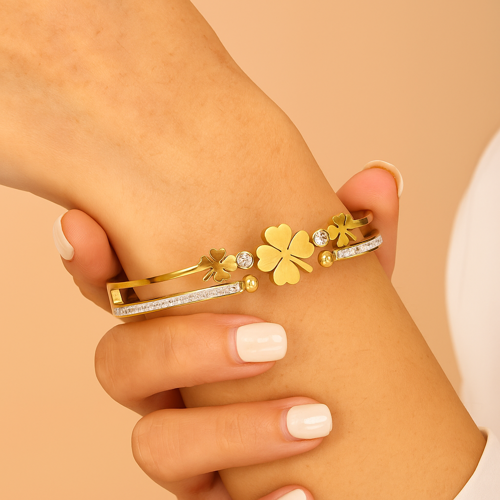 Strass Manchetarmband - Elegante Damenarmband