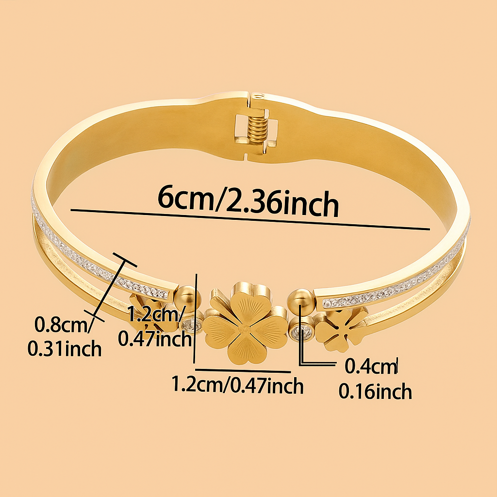 Strass Manchetarmband - Elegante Damenarmband