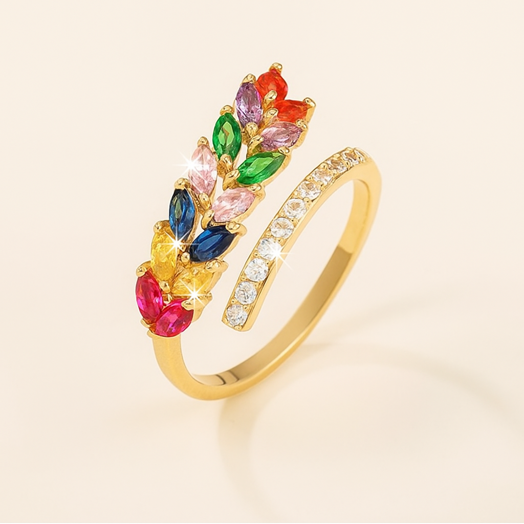 Schickes, minimalistisches Funkeln - zweifarbiger Zirkonia-Akzent