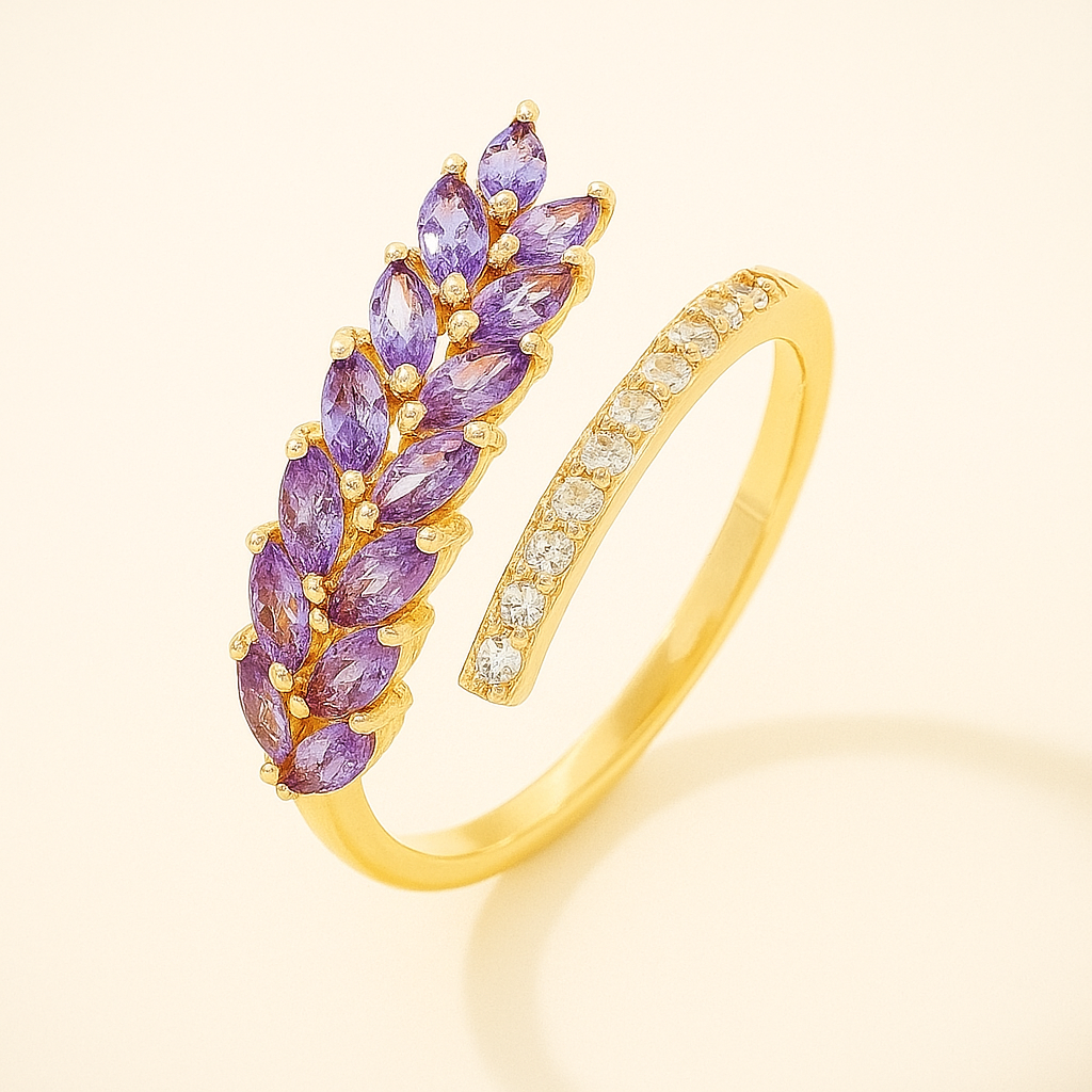 Schickes, minimalistisches Funkeln - zweifarbiger Zirkonia-Akzent