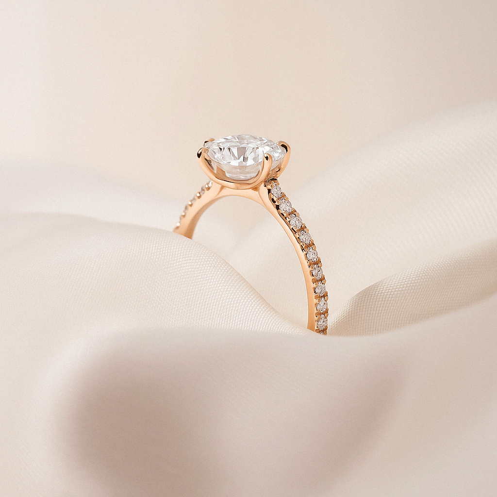 Jasmin (mit Pavé) - Gold