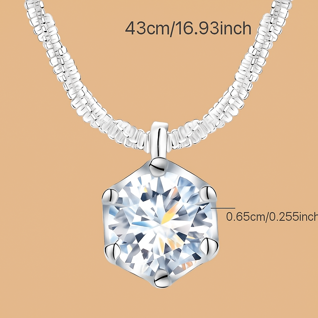 Ellie Ewigkeitshalskette mit Zirkonia