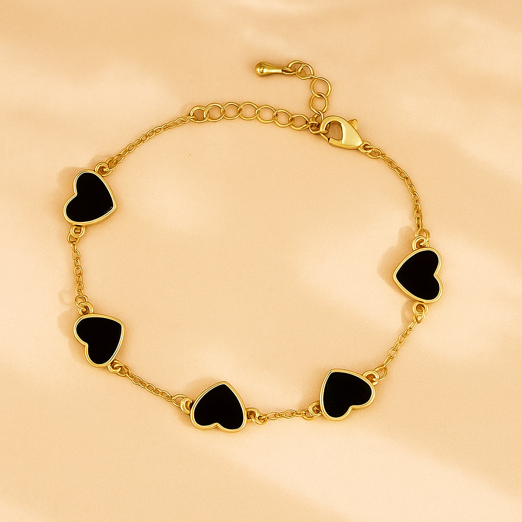 Ivy Chic Herz Charms Armband für Frauen