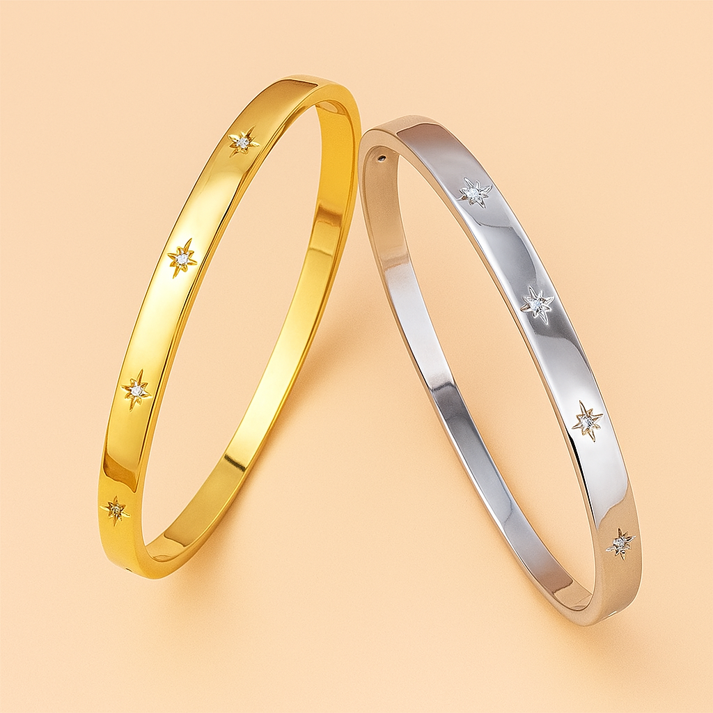 Exquisites funkelndes Stern-Zirkonia-Armband