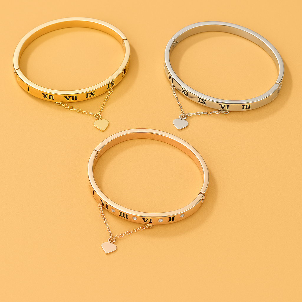 Elegantes römisches digitales Liebesarmband für Frauen