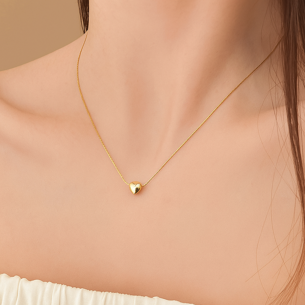 Eleganter Herz-Anhänger Halskette