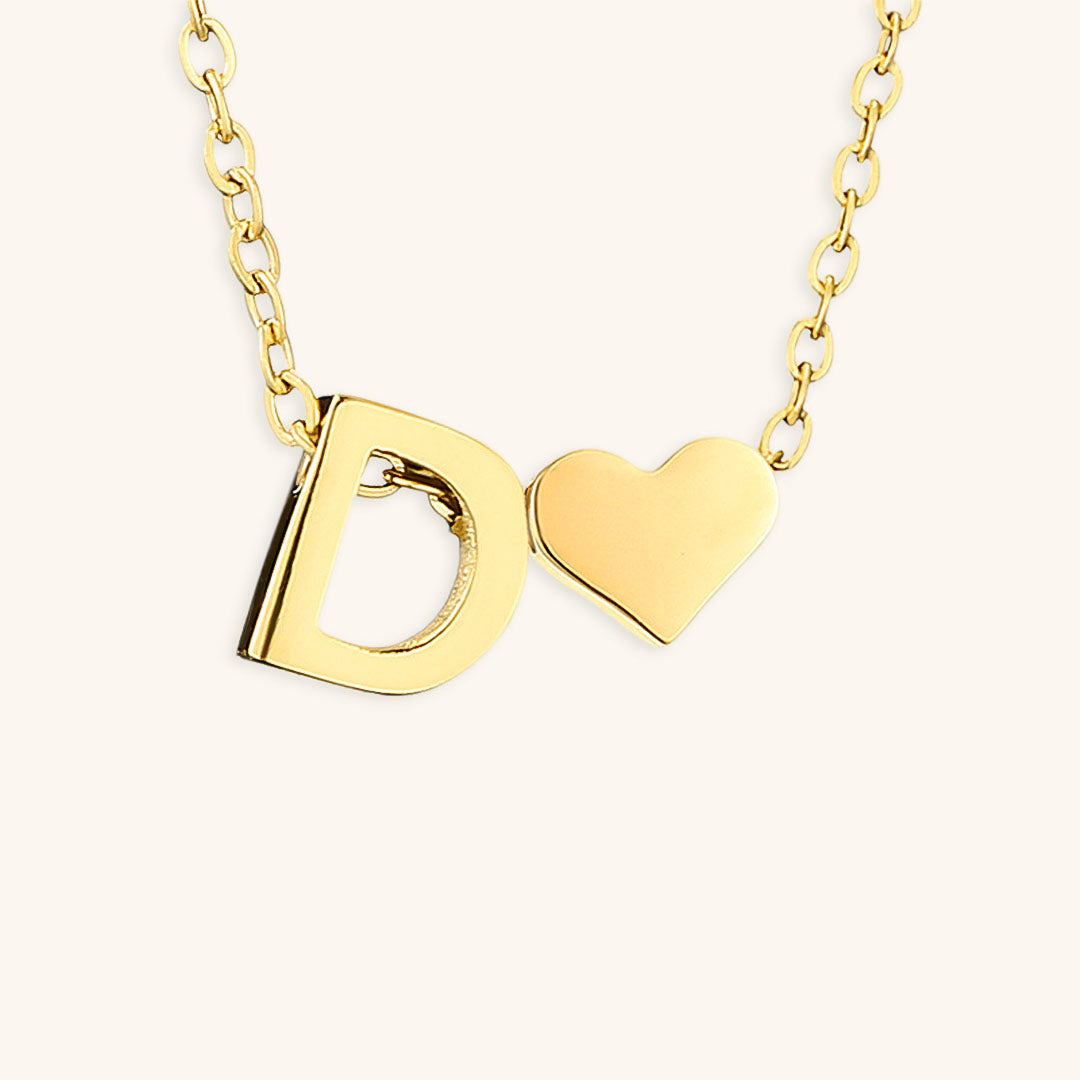 Ria Initial Letter Gold Halskette