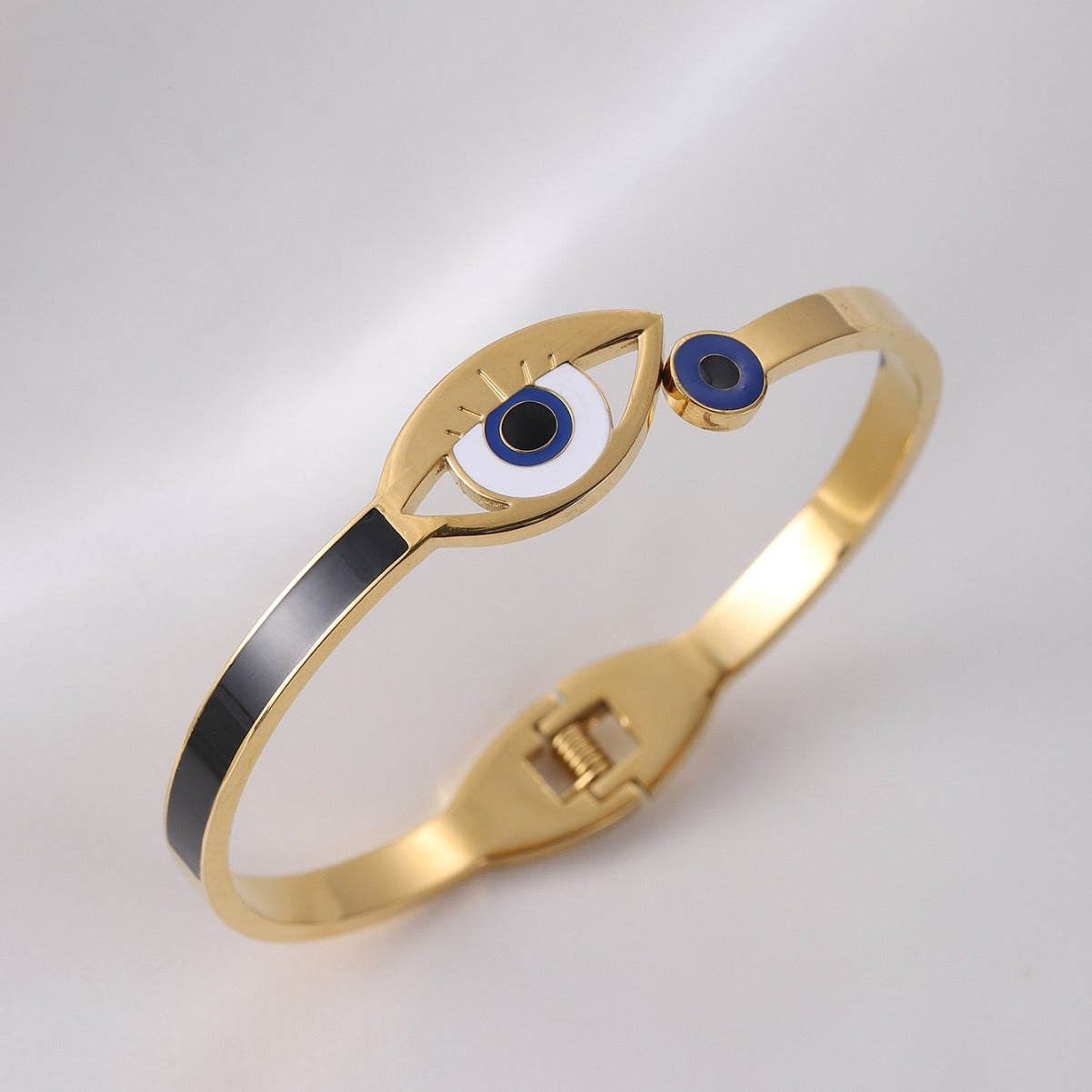 Emilia Armreif - Böses Auge - Gold - Titanium Stahl