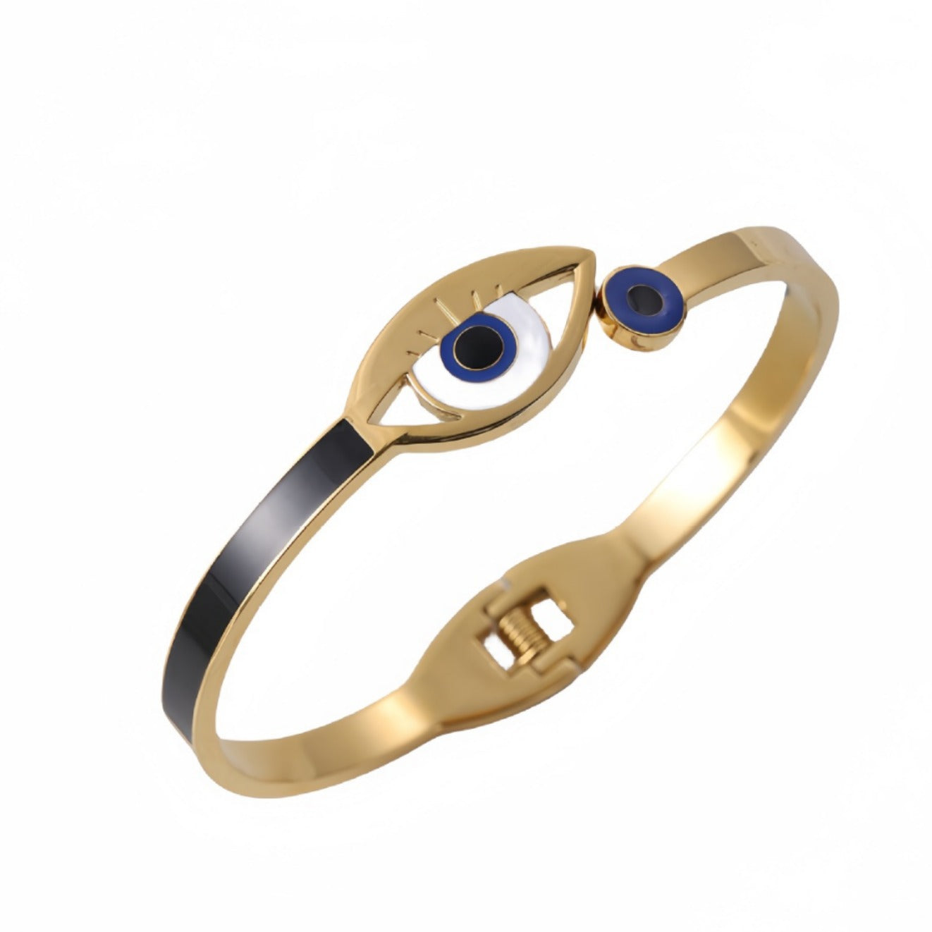 Emilia Armreif - Böses Auge - Gold - Titanium Stahl