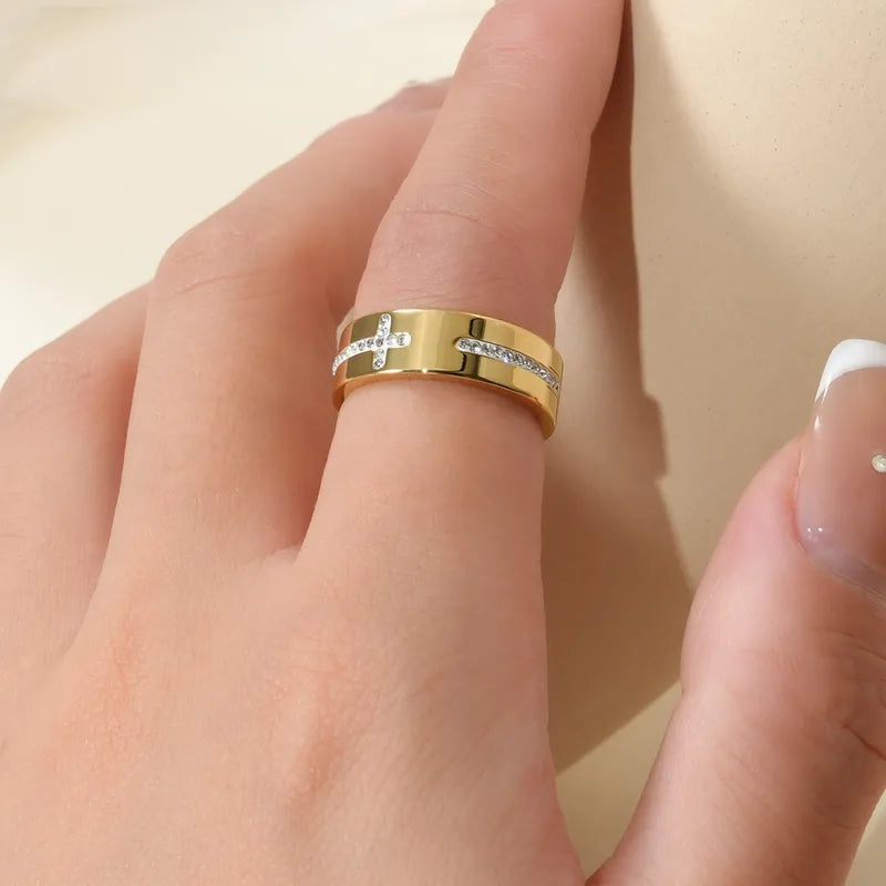 Glaube Kreuz Ring