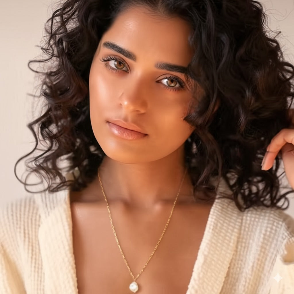 Kendall Perlenkette | Vergoldet