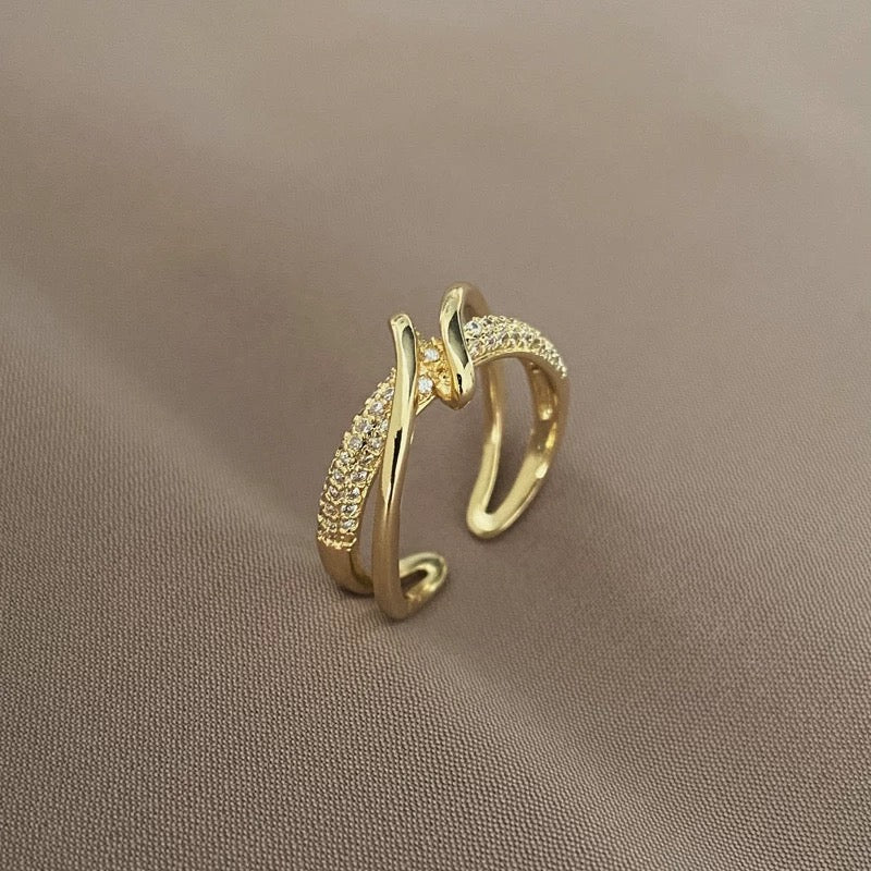 Personalisierter geometrischer verstellbarer Ring