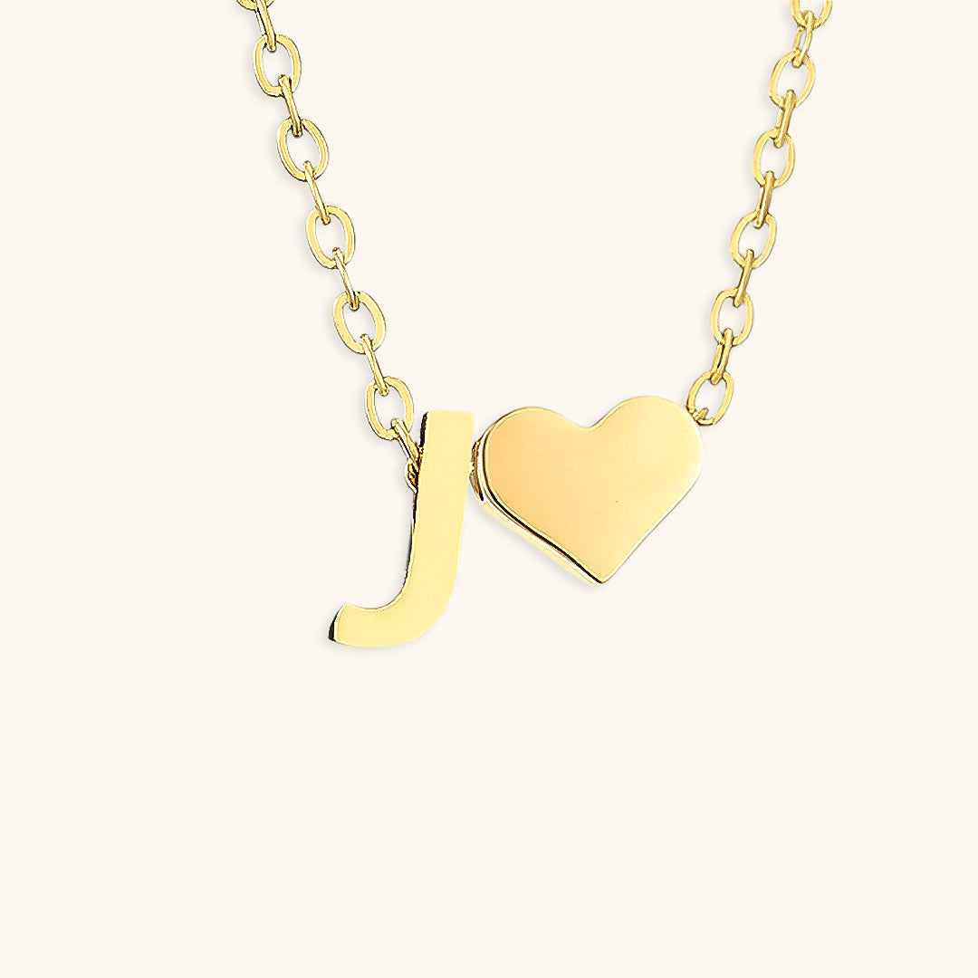 Ria Initial Letter Gold Halskette