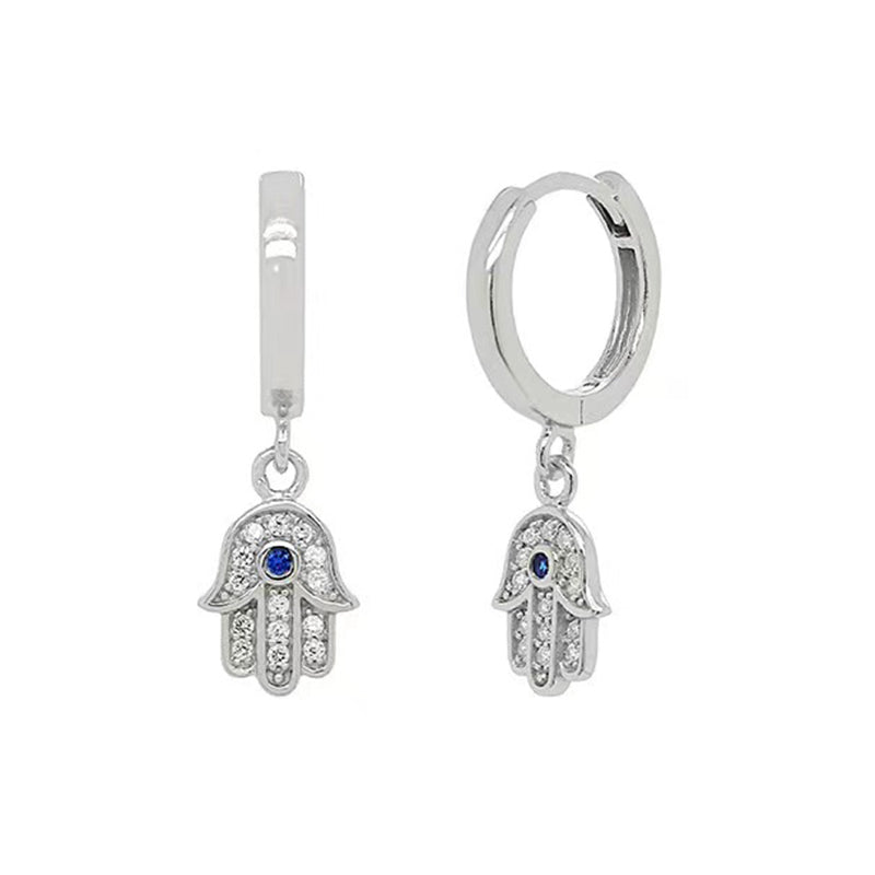 Batya Hamsa Huggies - Silber