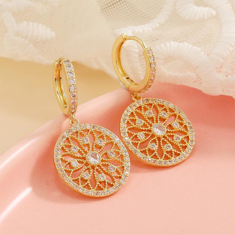 Felicitys Kaleidoskop vergoldete Ohrringe