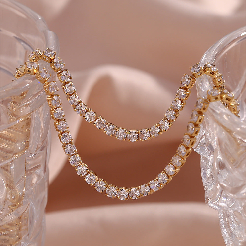 Isolde Diamant-Tennis-Halskette