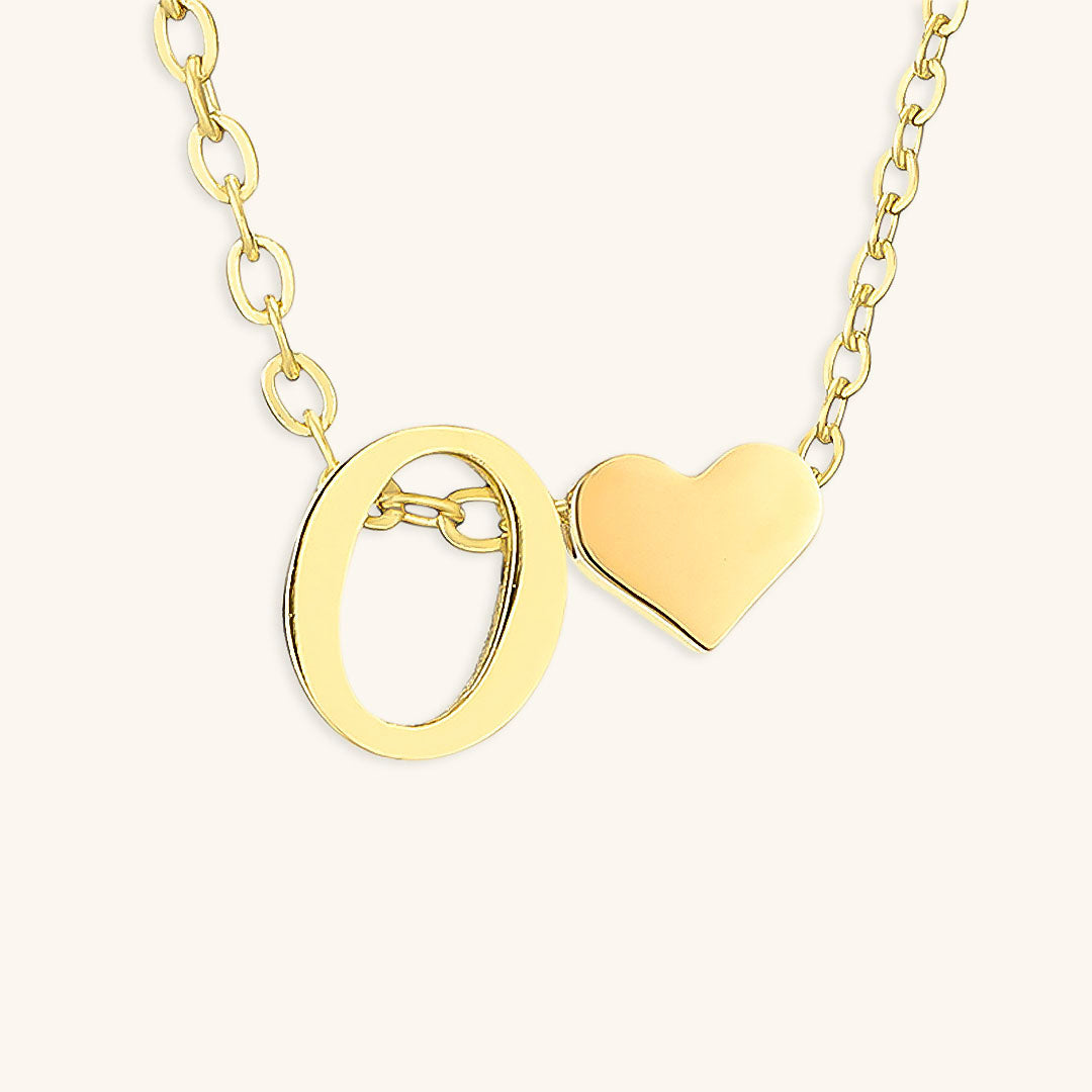 Ria Initial Letter Gold Halskette