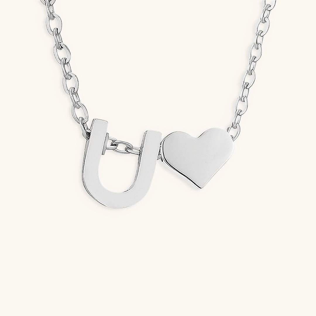 Ria Initial Letter Gold Halskette