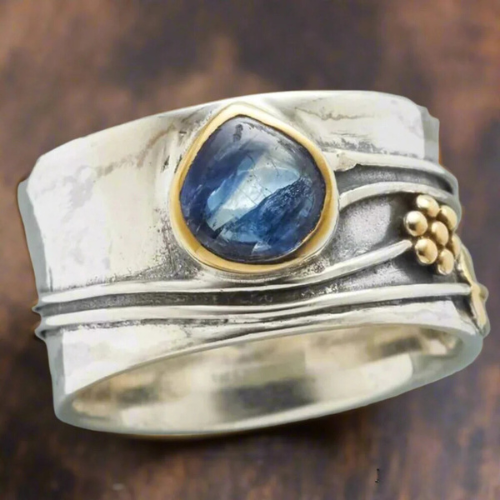 Bree – Boho-Meditationsring mit Edelstein