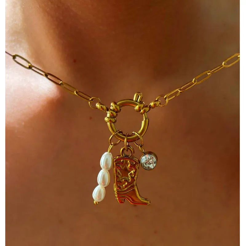 Vienna Vintage Boot Halskette