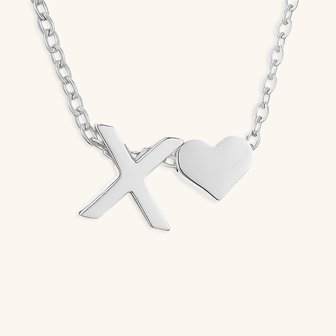 Ria Initial Letter Gold Halskette