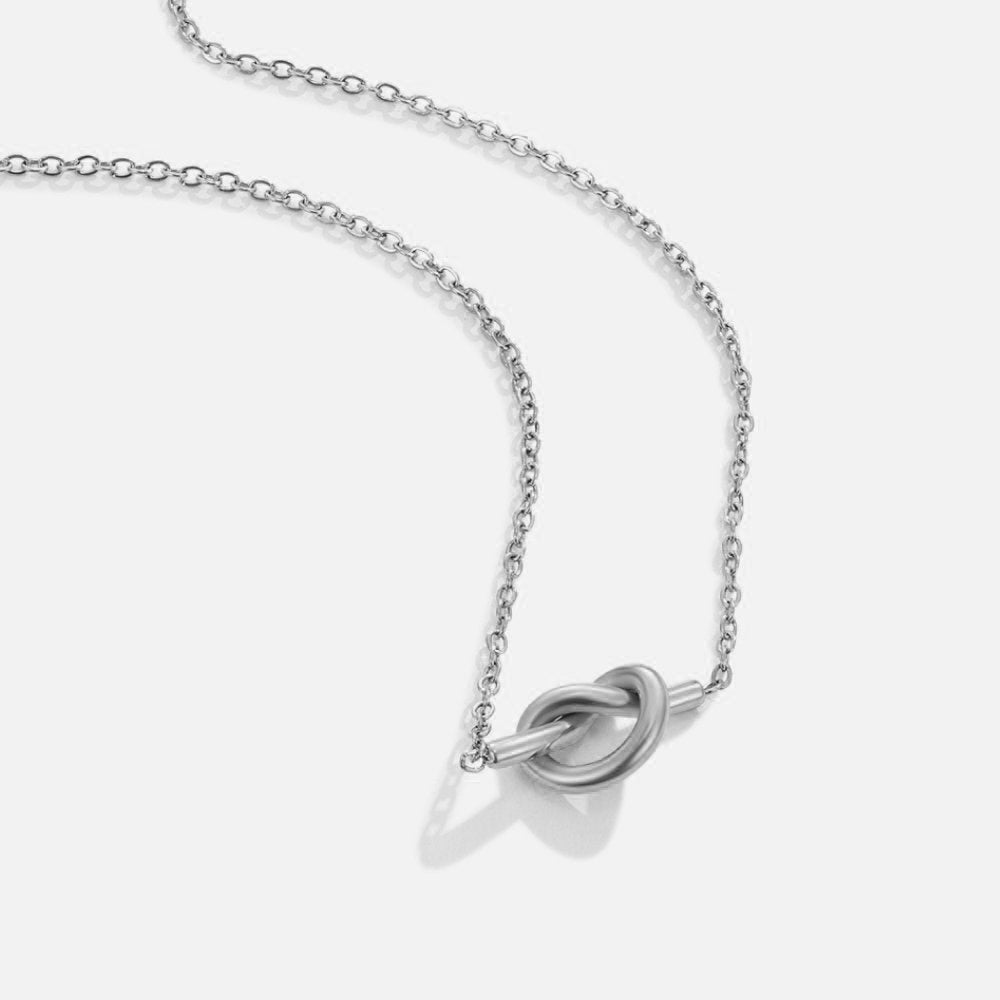 Adela – Silberne Knoten-Halskette