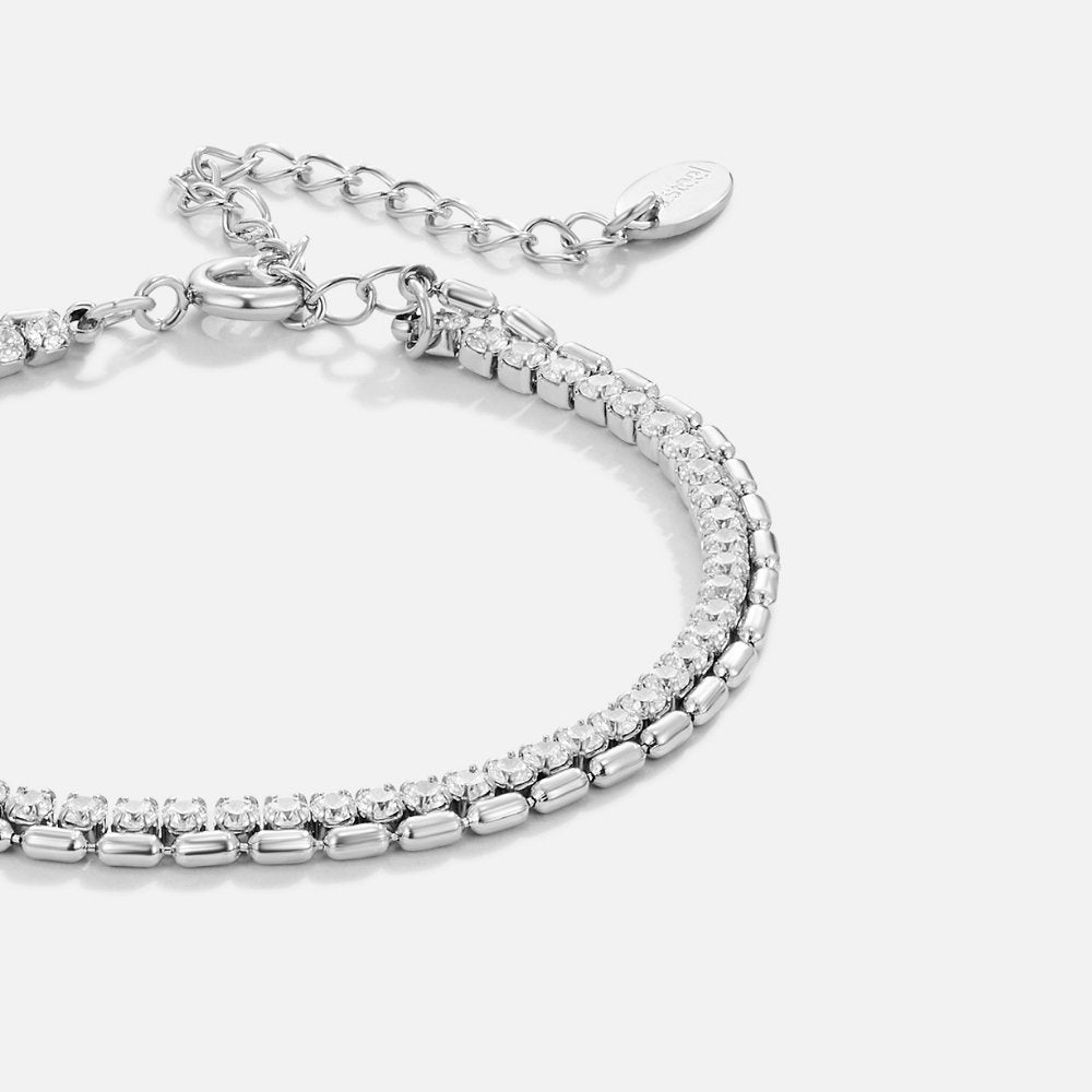 Arelia – Kristall-Silber-Armband