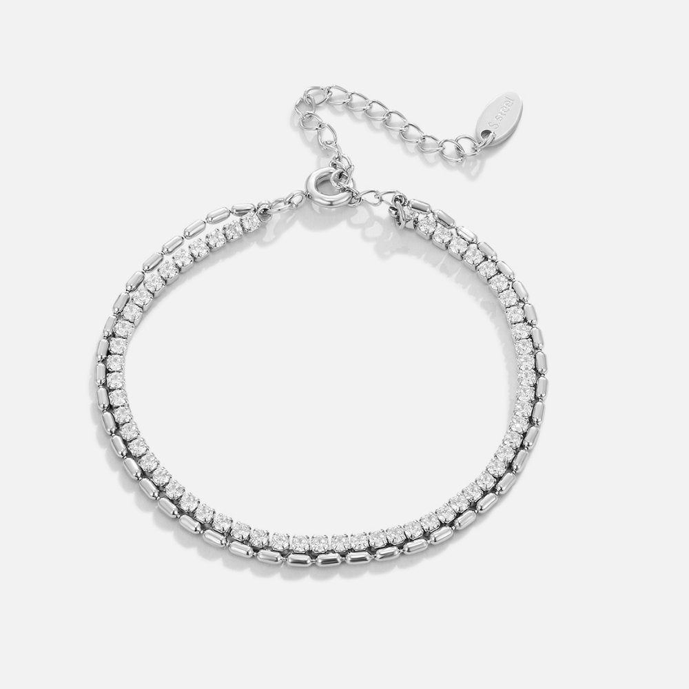 Arelia – Kristall-Silber-Armband