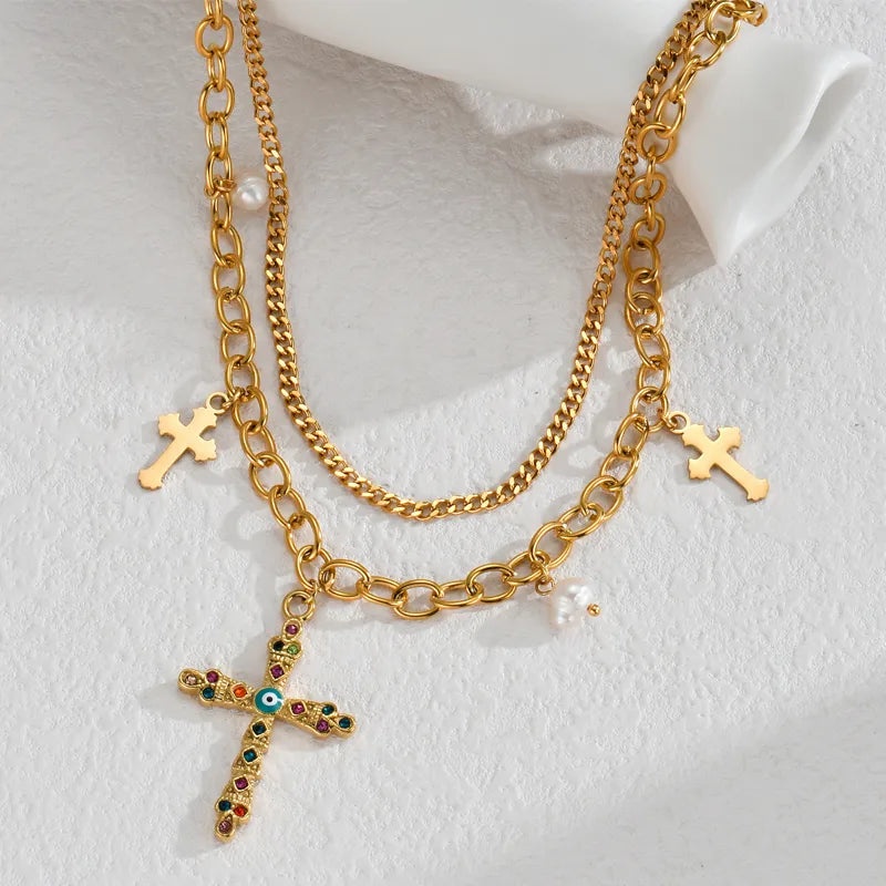 Bold Cross Kette Halskette