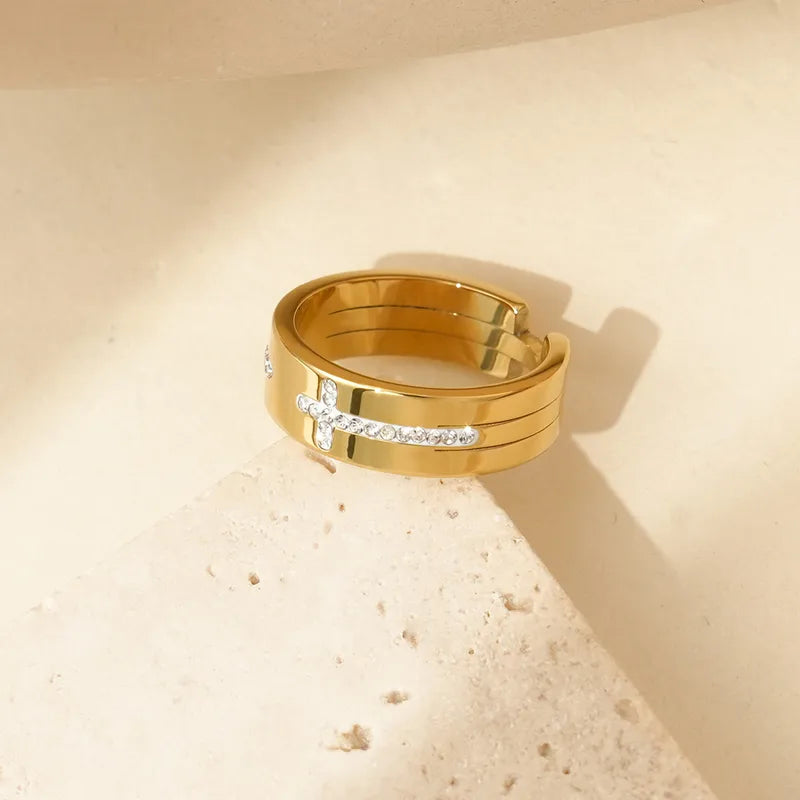 Glaube Kreuz Ring