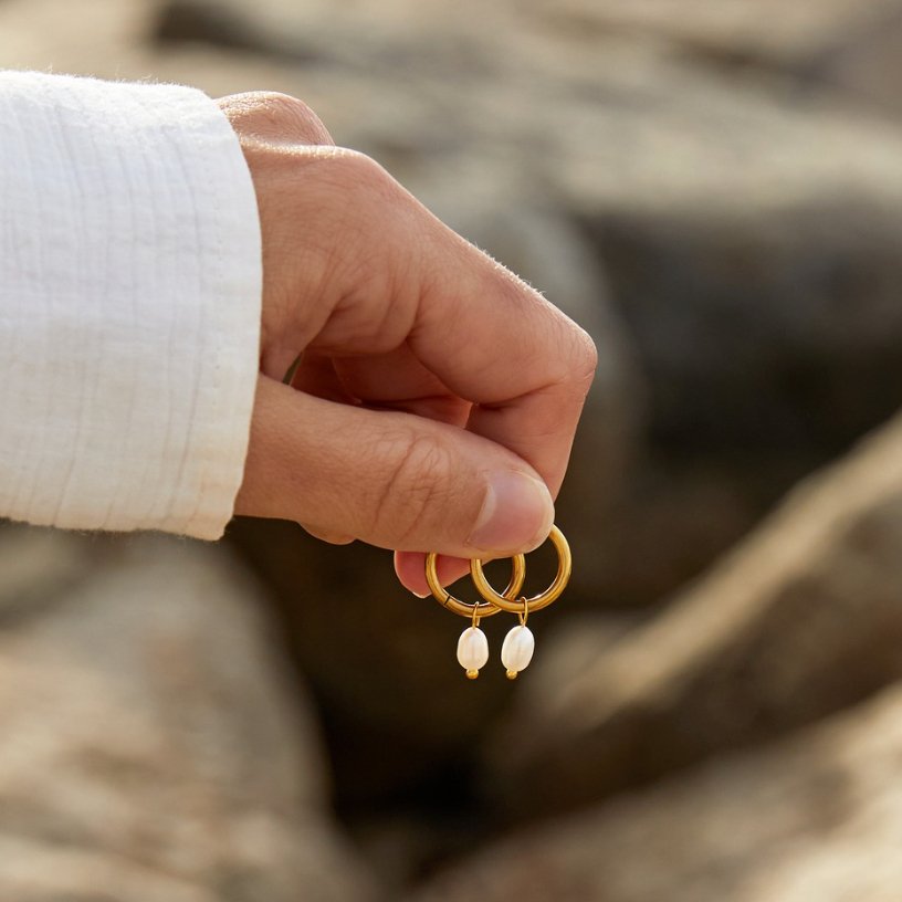 Bella Süßwasserperlen-Ohrringe