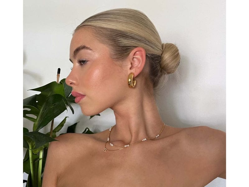 Gänseblümchen-Ohrringe | Vergoldet