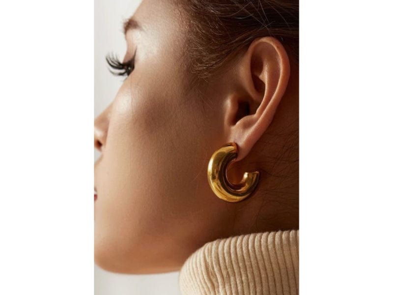 Gänseblümchen-Ohrringe | Vergoldet