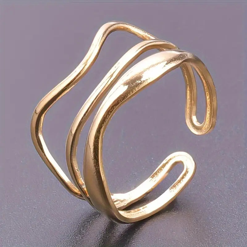 Neo Wave Ring - Gold