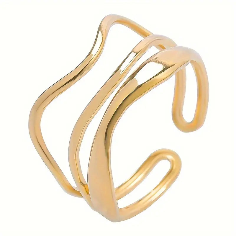 Neo Wave Ring - Gold