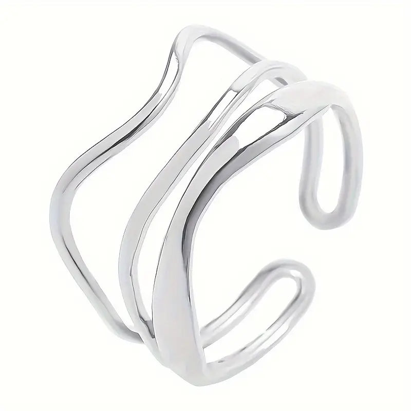 Neo Wave Ring - Silber